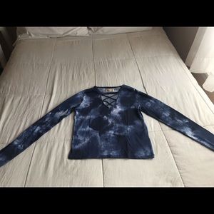 Long sleeve tie dye shirt